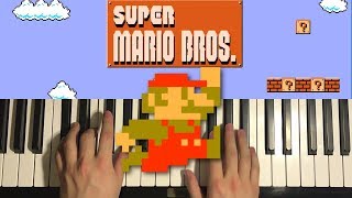 Super Mario Bros  Theme Song Piano Tutorial Lesson [upl. by Martinelli915]