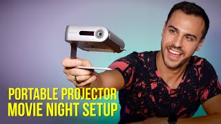 ViewSonic M1 Portable Projector Movie Night Setup [upl. by Wiles]