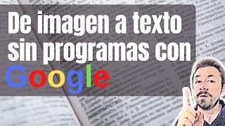 Como Convertir una Imagen a Texto sin Programas 🔥⌨📄 [upl. by Valli]