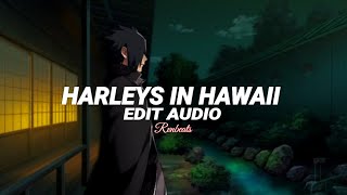 harleys in hawaii  katy perry audio edit [upl. by Gonta]