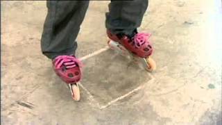 Tutorial on how to spin on inline skates or rollerblades using heel amp toe wheels Excerpt from BBC [upl. by Manup]