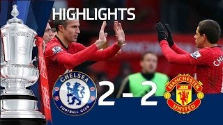 Manchester United vs Chelsea 22 official goals and highlights FA Cup Sixth Round  FATV [upl. by Denison]