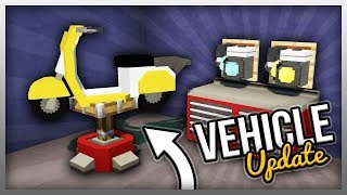 ✔️ CREATE a Vehicle Workshop in Minecraft Vehicle Mod Update [upl. by Reyam]