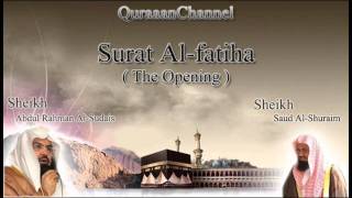 1 Surat Alfatiha with audio english translation Sheikh Sudais amp Shuraim [upl. by Andy]