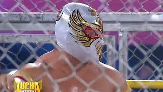 CARISTICO vs LA PARK Lucha Estelar en Jaula 22Oct2016 [upl. by Attolrac165]