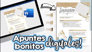 Apuntes bonitos en WORD Clases en línea ✄ Barbs Arenas Art [upl. by Mildrid664]