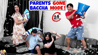 PARENTS GONE BACCHA MODE  24 hours  Aayu and Pihu Show [upl. by Olotrab]