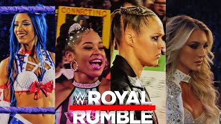 WOMENS ROYAL RUMBLE 2022 ENTRANCE UPCLOSE [upl. by Eido]