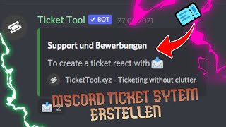 Discord Ticket System erstellen [upl. by Nyvek460]