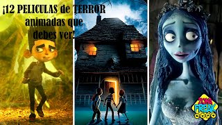 ¡12 PELICULAS de TERROR animadas que debes ver [upl. by Leffen]