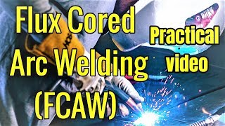 English FCAW  Flux cored arc welding [upl. by Netsirk761]