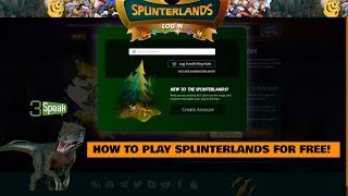 How To Play Splinterlands For FREE [upl. by Akired]