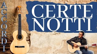 Certe notti  Ligabue  Tutorial Chitarra [upl. by Wilsey]