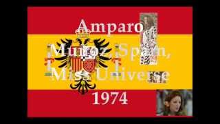 Amparo Muñoz Spain Miss Universe 1974 [upl. by Lupiv]