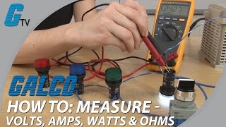 How To Measure Volts Amps Watts amp Ohms with a Multimeter [upl. by Ramiah]