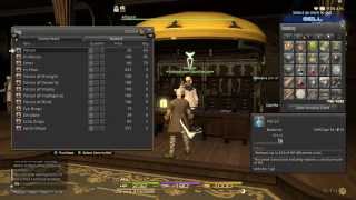 Final Fantasy XIV Tip Selling Your Items [upl. by Fanning449]