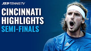 Zverev vs Tsitsipas EPIC Medvedev vs Rublev Battle  Cincinnati 2021 SemiFinal Highlights [upl. by Ahker]