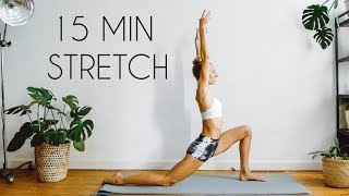 15 MIN FULL BODY STRETCH amp COOL DOWN ROUTINE [upl. by Stan]