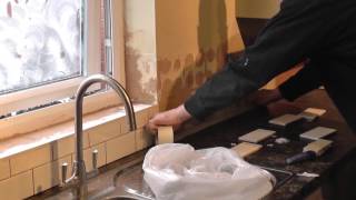 DIY How To Tile a Kitchen Splashback  Part 2 [upl. by Jolenta]