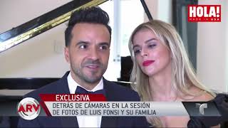 Luis Fonsi y Águeda López detrás de la portada de HOLA USA [upl. by Eimerej]