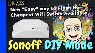 Sonoff NEW DIY Mode easier Tasmota flashing  home automation [upl. by Bautram]