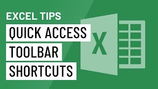 Excel Quick Tip Quick Access Toolbar Shortcuts [upl. by Omrellig274]