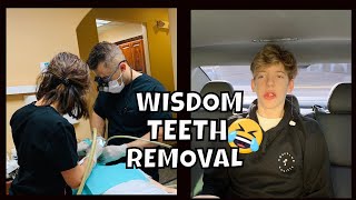 GETTING MY WISDOM TEETH OUT Funny Reactions [upl. by Anad]