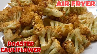 AIR FRIED CAULIFLOWER  NINJA AIR FRYER RECIPE  ROASTED CAULIFLOWER thebergsz5578 [upl. by Ellswerth]