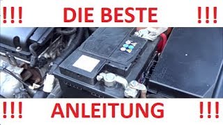 Batterie wechseln beim Auto  Starterbatterie  Wie geht es wirklich vernünftig [upl. by Leksehcey500]