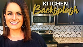 HOW TO DIY  Tile a Kitchen Backsplash On A Budget [upl. by Bedwell]