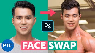 Swap Faces In Photoshop FAST amp EASY [upl. by Esya]