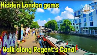 Regents Canal Walk Little Venice to Camden Town Market [upl. by Smitty443]