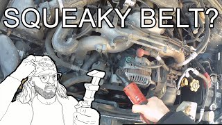 How to Fix Noisy amp Squeaking Alternator Belt on Subaru Forester [upl. by Suiradel335]