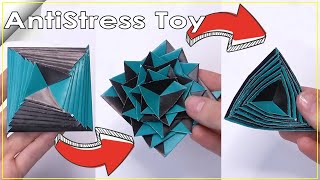 How to make a Paper Stress Reliever Origami – DIY Antistress Toy [upl. by Akired]