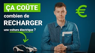 En vrai ça coûte combien de recharger une voiture électrique à domicile en ville sur autoroute [upl. by Maritsa]