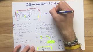 Differenzverstärker  Subtrahierer  Elektrotechnik [upl. by Parthen]