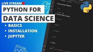 Python for Data Science  Getting Started [upl. by Dewhirst]