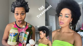 DIY Egg Mayo Honey amp Olive oil Hair TREATMENT For Deep Conditioning amp Growth  Natural Hair [upl. by Groh]