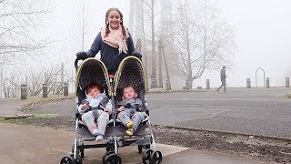 Taking Reborn Toddler Twins on an Outing in my New Double Stroller [upl. by Amaso]