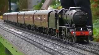 Gauge 1 Live Steam engines running on a New Track in Norfolk England [upl. by Frasch354]