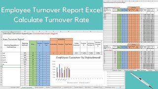 Employee Turnover Report Excel Calculate Turnover Rate [upl. by Clayborn]