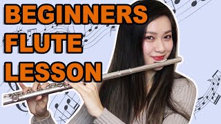 BEGINNERS GUIDE TO FLUTE Your 1st FLUTE LESSON  FLUTECOOKIES TUTORIAL [upl. by Novad]