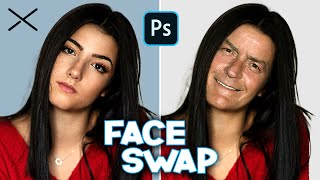 How to SWAP FACES in Photoshop  EASY [upl. by Relyt]