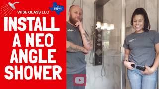 INSTALL A NEO ANGLE SHOWER [upl. by Ennavoj207]