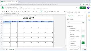 How to Create a Dynamic Monthly Calendar in Google Sheets  Template Provided [upl. by Lenra]