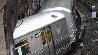 R46 R and R68 D Trains At 4th Ave36th St Portal via West End [upl. by Balsam]