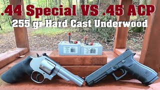 44 Special VS 45 ACP 255 gr Hard Cast Underwood [upl. by Attenod]