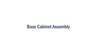 Base Cabinet Assembly [upl. by Drahcir]