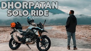 DHORPATAN  SOLO BIKE RIDE  HAKU BIBEK [upl. by Clynes343]