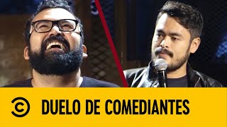 Hugo El Cojo VS Álex Salazar El Chaparro  Duelo De Comediantes  Comedy Central LA [upl. by Kellen]